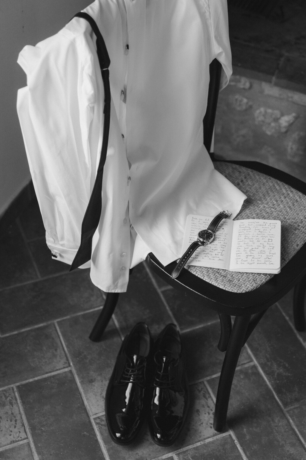 getting ready of the groom at his wedding day. captured in a berlin mansion.